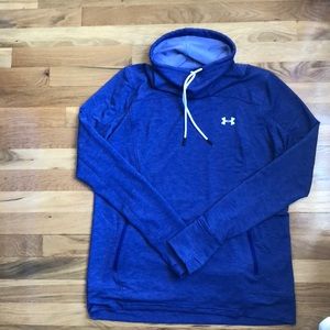 NWT Under Armour women’s blue cowl neck large